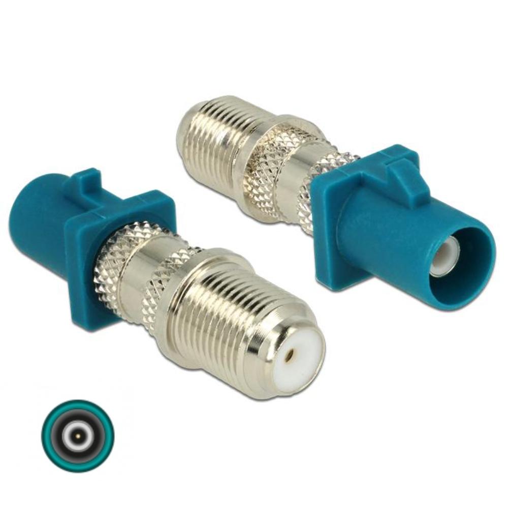 Fakra Z naar F connector verloopstekker - Delock