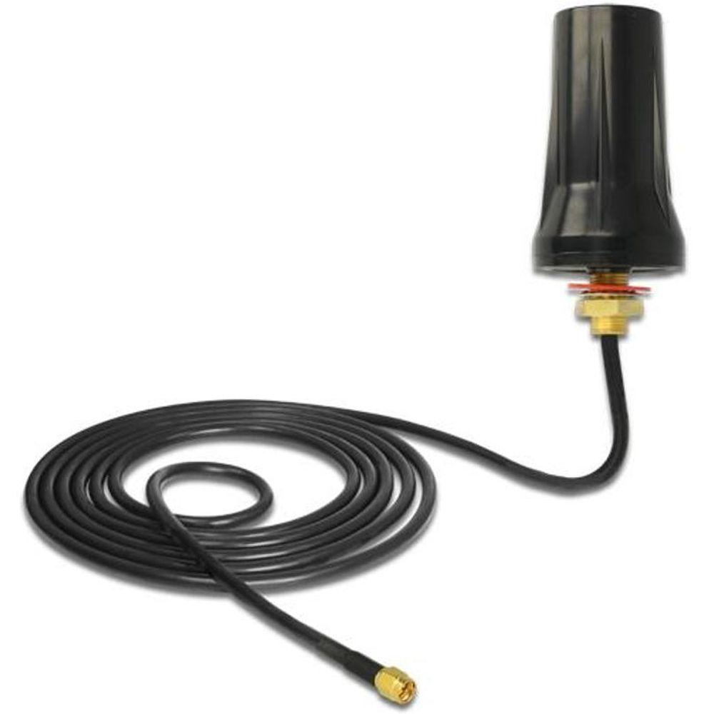 Delock Ism 433 Mhz Antenne Sma Stecker 2 Dbi Omnidirektional Schwarz delock kopen in de aanbieding