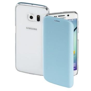 Booklet Clear Voor Samsung Galaxy S6 Edge Lichtblauw Hama hama kopen in de aanbieding