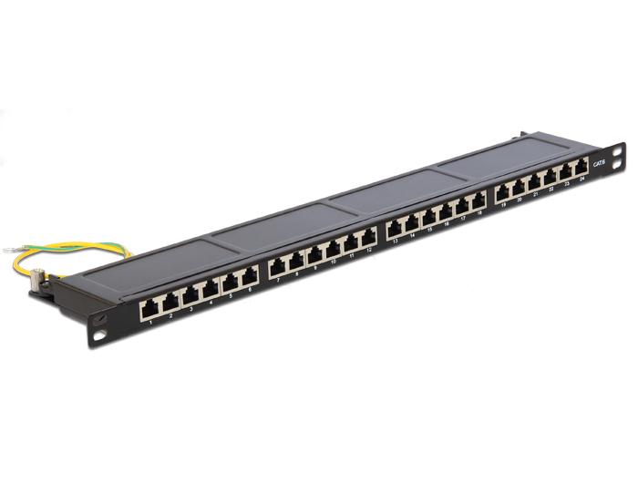 Delock 19A3 Patchpanel 24 Port Cat6 05 He Schwarz delock kopen in de aanbieding Delock 19A3 Patchpanel 24 Port Cat6 05 He Schwarz delock kopen in de aanbieding