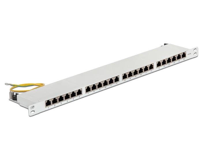 Delock 19A3 Patchpanel 24 Port Cat6 05 He Grau delock kopen in de aanbieding Delock 19A3 Patchpanel 24 Port Cat6 05 He Grau delock kopen in de aanbieding