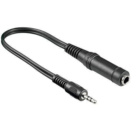 Jack kabel 3,5 mm naar 6,3 mm Stereo