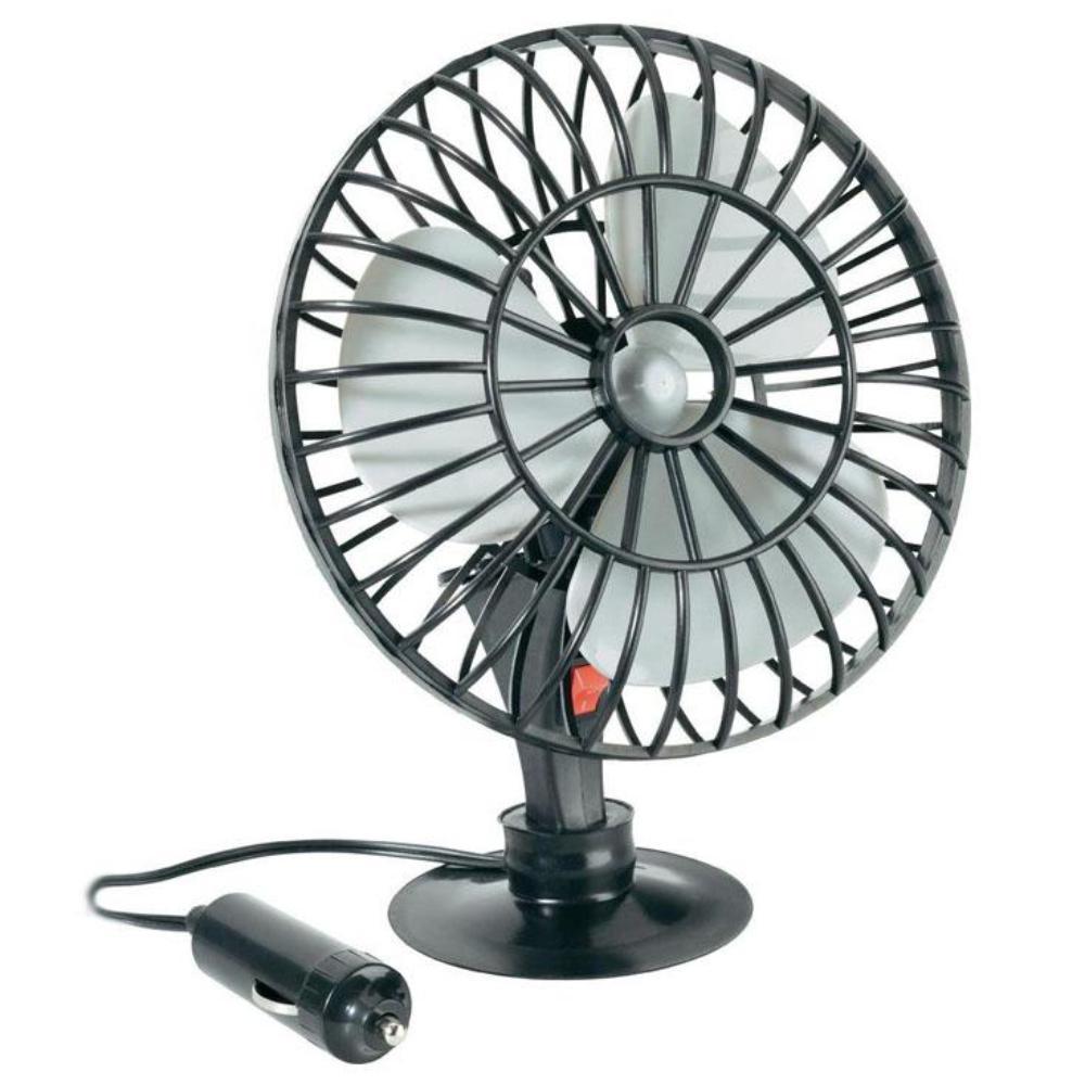 Auto ventilator - 12V - Extra: Aan/uit knop, Snelheden: 1, Draaibaar: Nee,  Voeding: 12 V, Diameter: 14 cm.