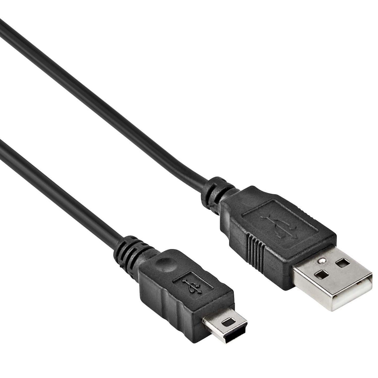 USB Mini datakabel - 1.5 meter - Allteq