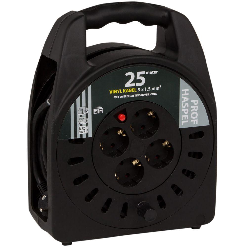 Kabelhaspel - 25 meter - Q-LINK