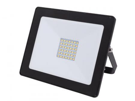 LED-SCHIJNWERPER VOOR BUITENSHUIS 30 W, NEUTRAALWIT ZWART Perel