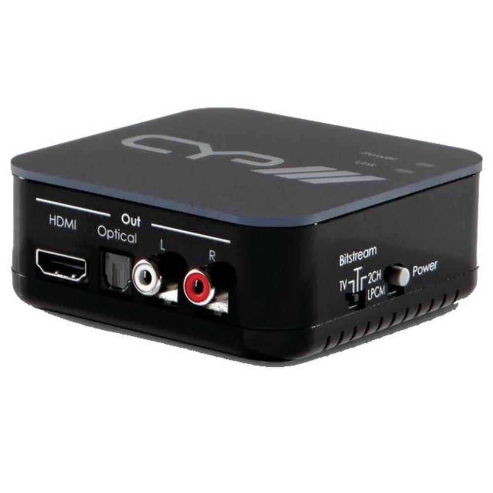 Heer dividend rit HDMI audio extractor - Ingang: HDMI female Uitgang 1: HDMI female Uitgang  2: Optisch female Uitgang 3: 2x Tulp female Max. resolutie: 1080p@60Hz