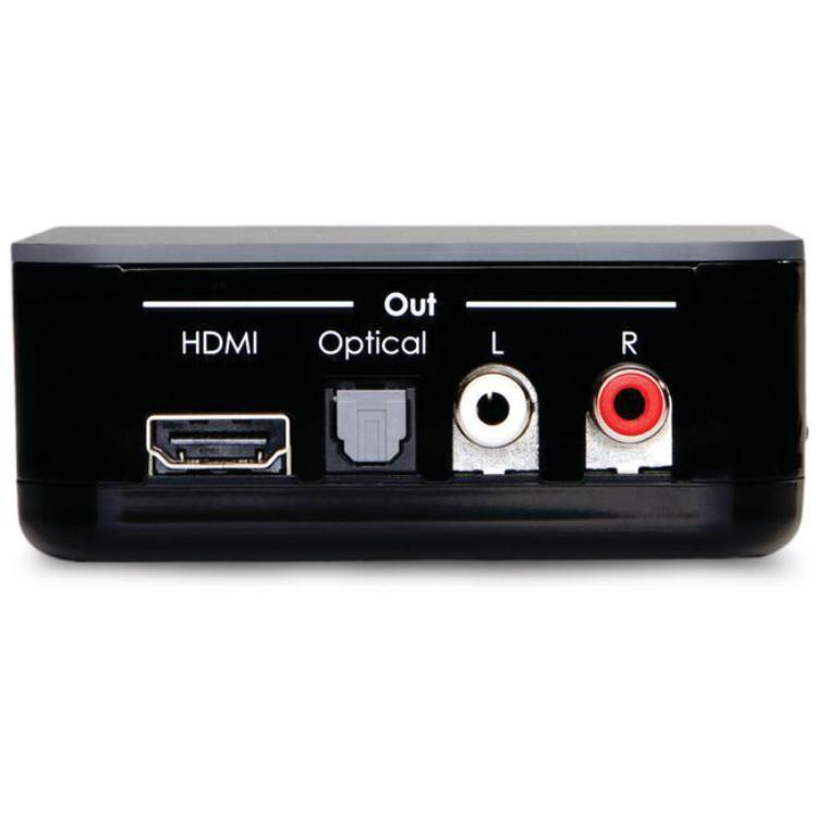 HDMI audio - Ingang: HDMI female Uitgang 1: female Uitgang 2: Optisch female 3: 2x Tulp female resolutie: 1080p@60Hz