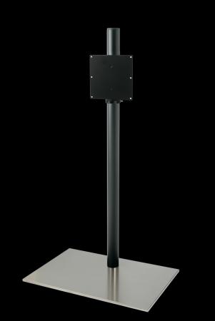 Cavus Vloerstandaard 100Cm60Mm Zwart Voet Rechthoek Rvs Vesa 200 cavus kopen in de aanbieding