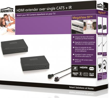 Marmitek Hdmi Over 1 Cat5 Kabel Lan Megaview 91 marmitek kopen in de aanbieding