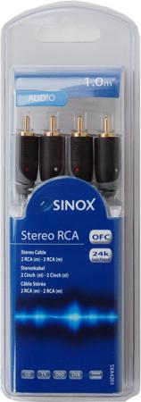 Sinox Plus Aansluitkabel 2Xrca 1 Mtr sinox plus kopen in de aanbieding Sinox Plus Aansluitkabel 2Xrca 1 Mtr sinox plus kopen in de aanbieding