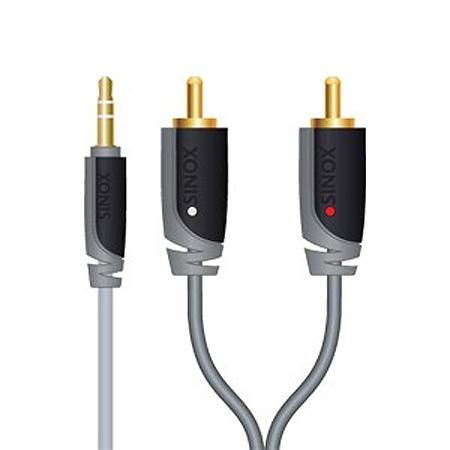 Sinox Plus Aansluitkabel 35Mm Stereo 2Xrca 10 Mtr sinox plus kopen in de aanbieding