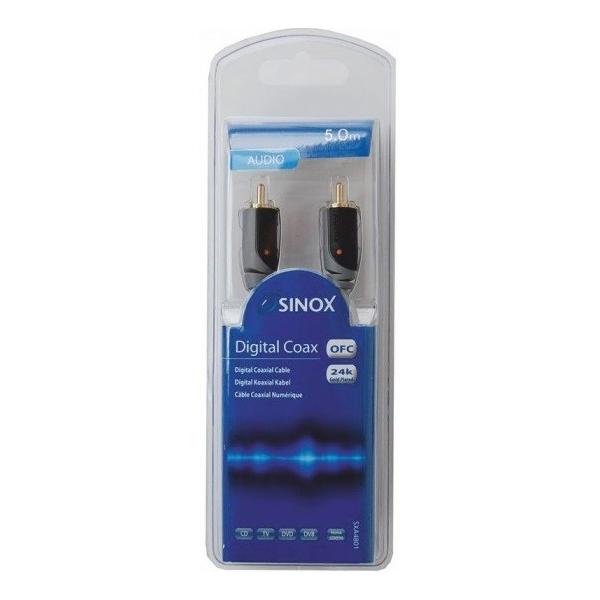 Sinox Plus Aansluitkabel 1Xrca Rg59 5Mtr sinox plus kopen in de aanbieding