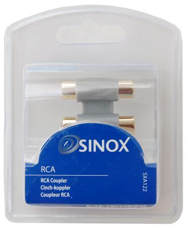 Sinox Plus Adapter 2Xrca Female2Xrca Female sinox plus kopen in de aanbieding