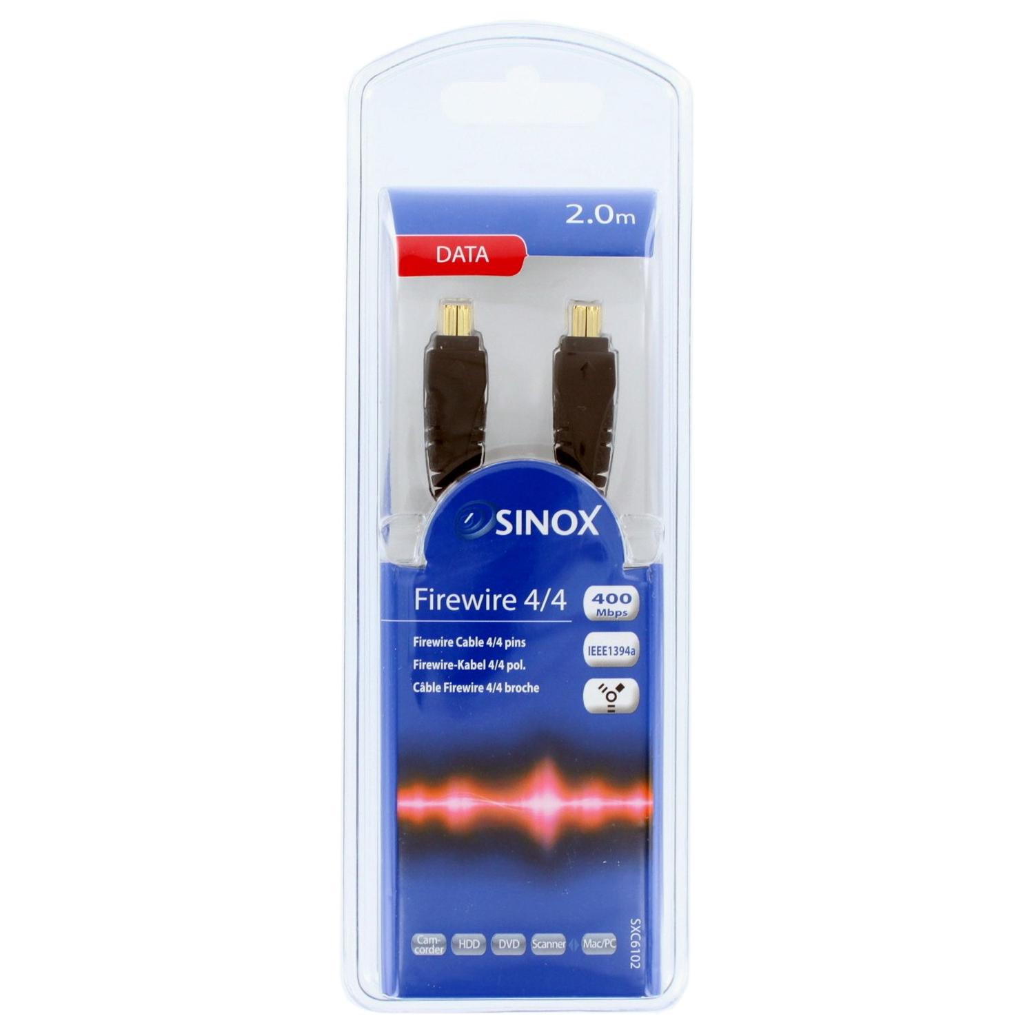 Sinox Plus Aansluitkabel Fire Wire 4 Polig 4 2 Mtr Pl sinox plus kopen in de aanbieding