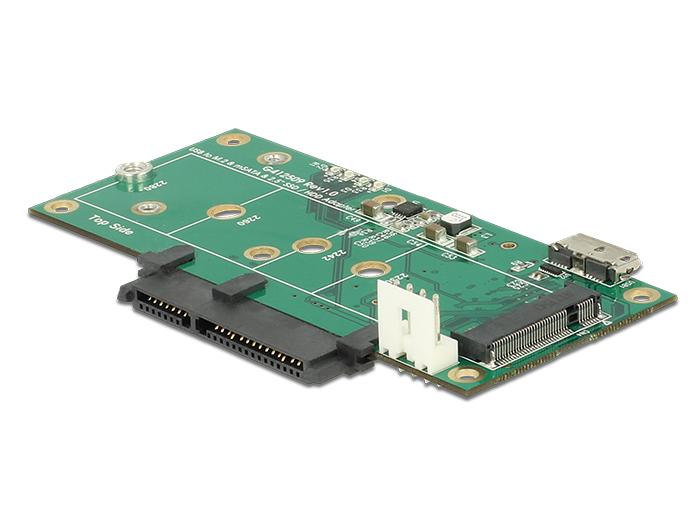USB Micro naar SATA / M.2 NGFF / mSATA - Delock