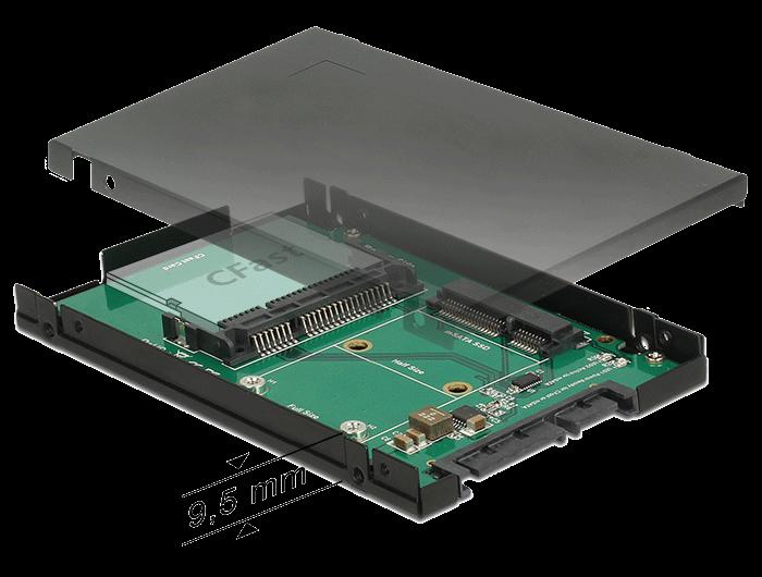 25A3 Konverter Sata 22 Pin 1 X Msata 1 X Cfast 95 Mm Delock delock kopen in de aanbieding 25A3 Konverter Sata 22 Pin 1 X Msata 1 X Cfast 95 Mm Delock delock kopen in de aanbieding