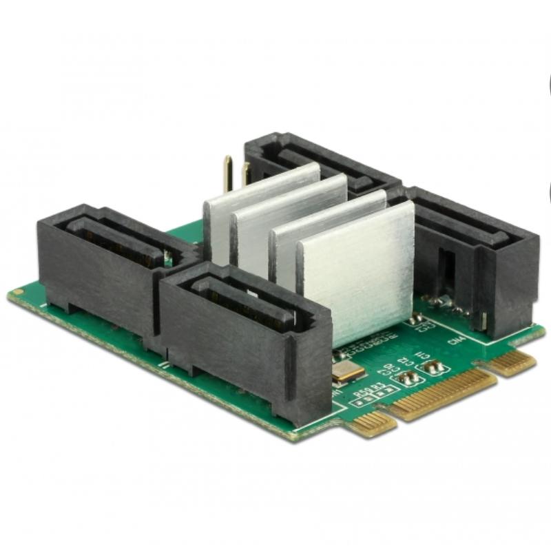 M.2 NGFF naar 4x SATA adapter - Delock