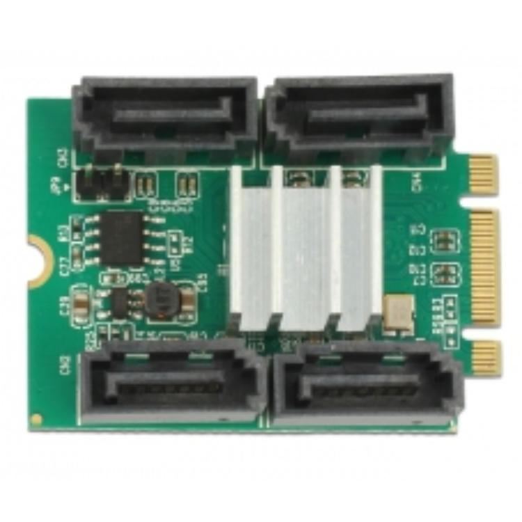 M.2 NGFF naar 4x SATA adapter - Delock