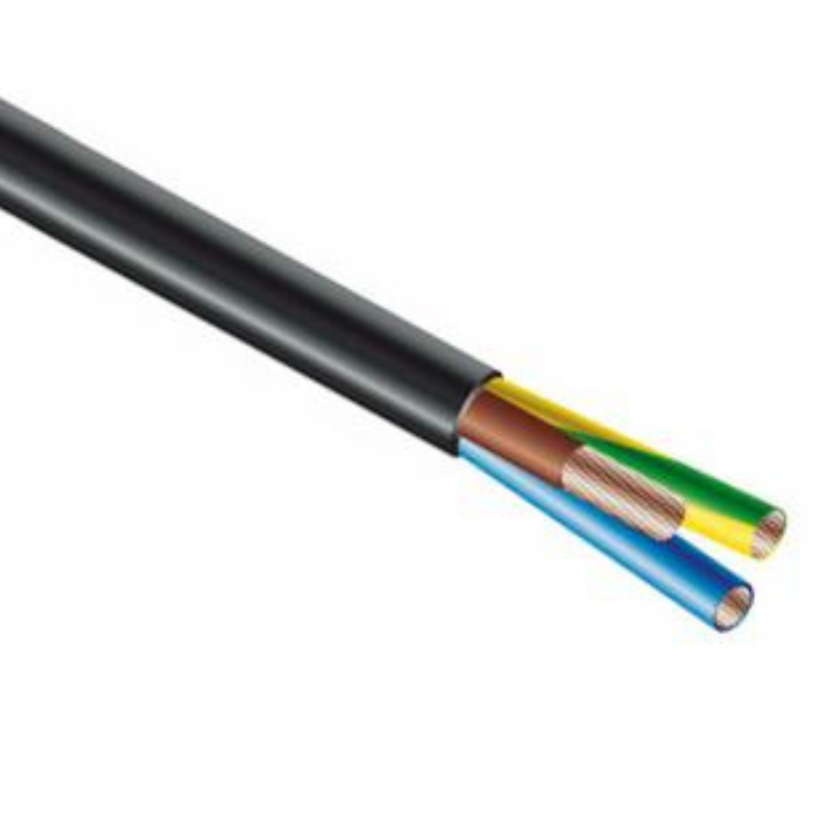 Winkelcentrum wit Kloppen Neopreen kabel per meter - Neopreenkabel - 3 aderig - Rond - Zwart, Type:  H07RN-F, Aders: 3 - Diameter: 1.5mm², Spanning: 230 Volt - 16 Ampere, Kern:  Flexibel, Per meter (Max. 100).