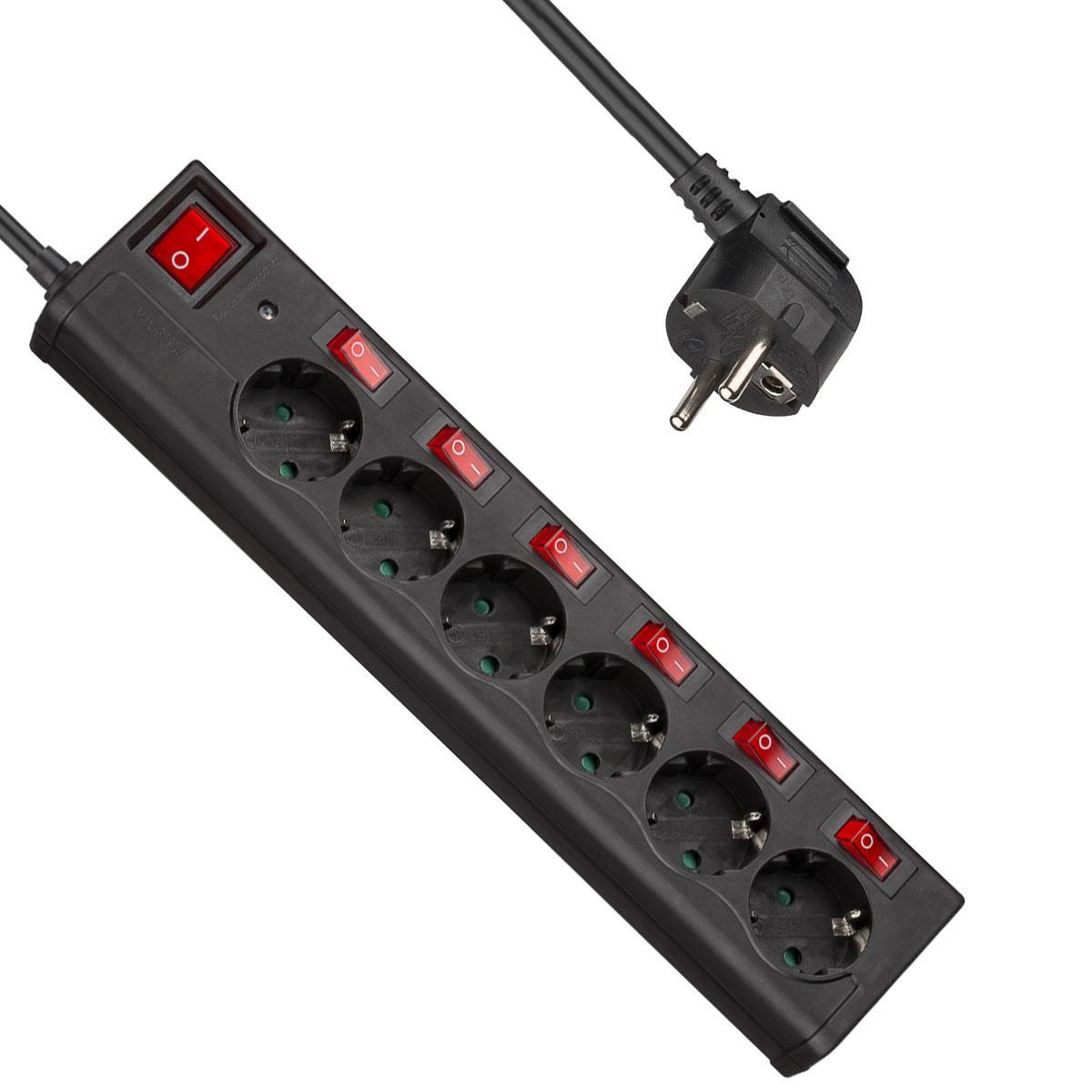 Stekkerdoos 6 Voudig Kinderbeveiliging Quality4All quality4all kopen in de aanbieding