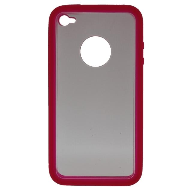 Xccess Transparent Rubber Case Apple Iphone 4 Pink xccess kopen in de aanbieding