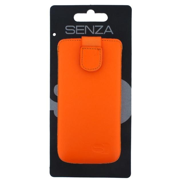 Senza Leather Slide Case Neon Orange Size M Large senza kopen in de aanbieding