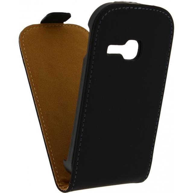 Mobilize Ultra Slim Flip Case Samsung Galaxy Young S6310 Black Mobil mobilize kopen in de aanbieding