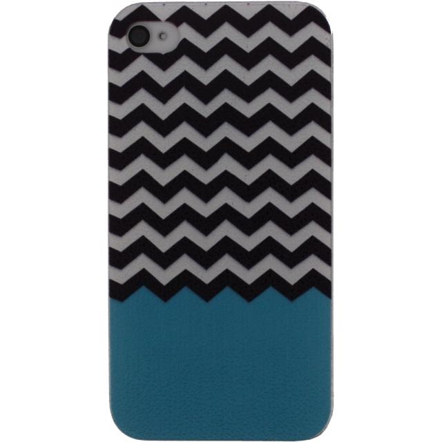 Xccess Cover Apple Iphone 44S Turquoise Stripes xccess kopen in de aanbieding