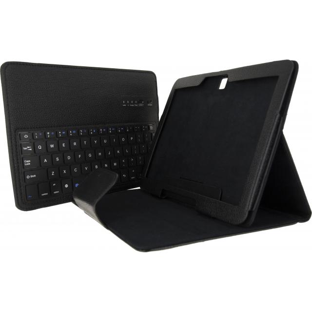 Tablet hoesje met toetsenbord - Galaxy Tab 4 10.1'' - Tablet hoesje met Toetsenbord - Galaxy Tab, voor: Samsung Galaxy Tab 4 10.1'', Materiaal: Imitatieleder, Merk: Xccess Bluetooth Keyboard Stand