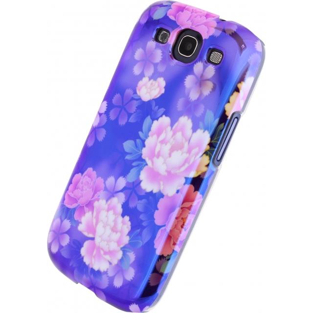 Afbeelding van Xccess Oil Cover Samsung Galaxy SIII I9300 Turquoise Flower