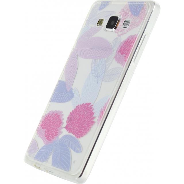 Xccess Tpupc Case Samsung Galaxy A7 Transparentfloral Pink xccess kopen in de aanbieding