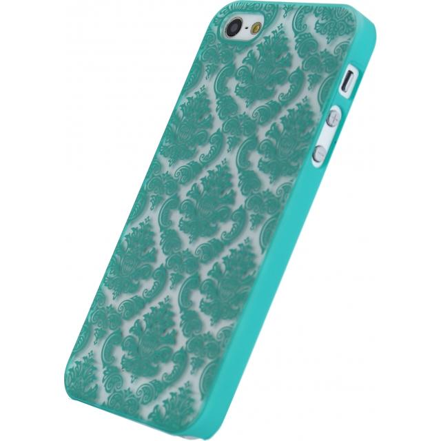 Afbeelding van Xccess Cover Apple iPhone 4/4S Turquoise Stripes