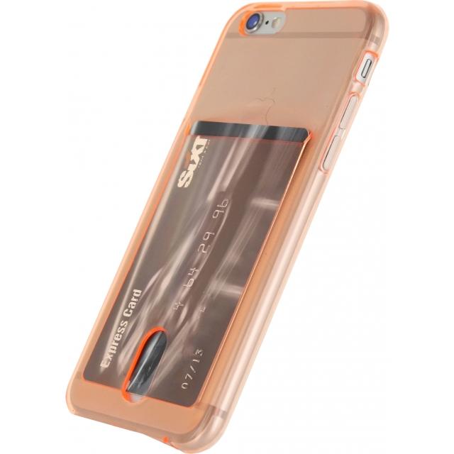 Xccess Tpu Card Case Samsung Galaxy S6 Transparent Salmon xccess kopen in de aanbieding