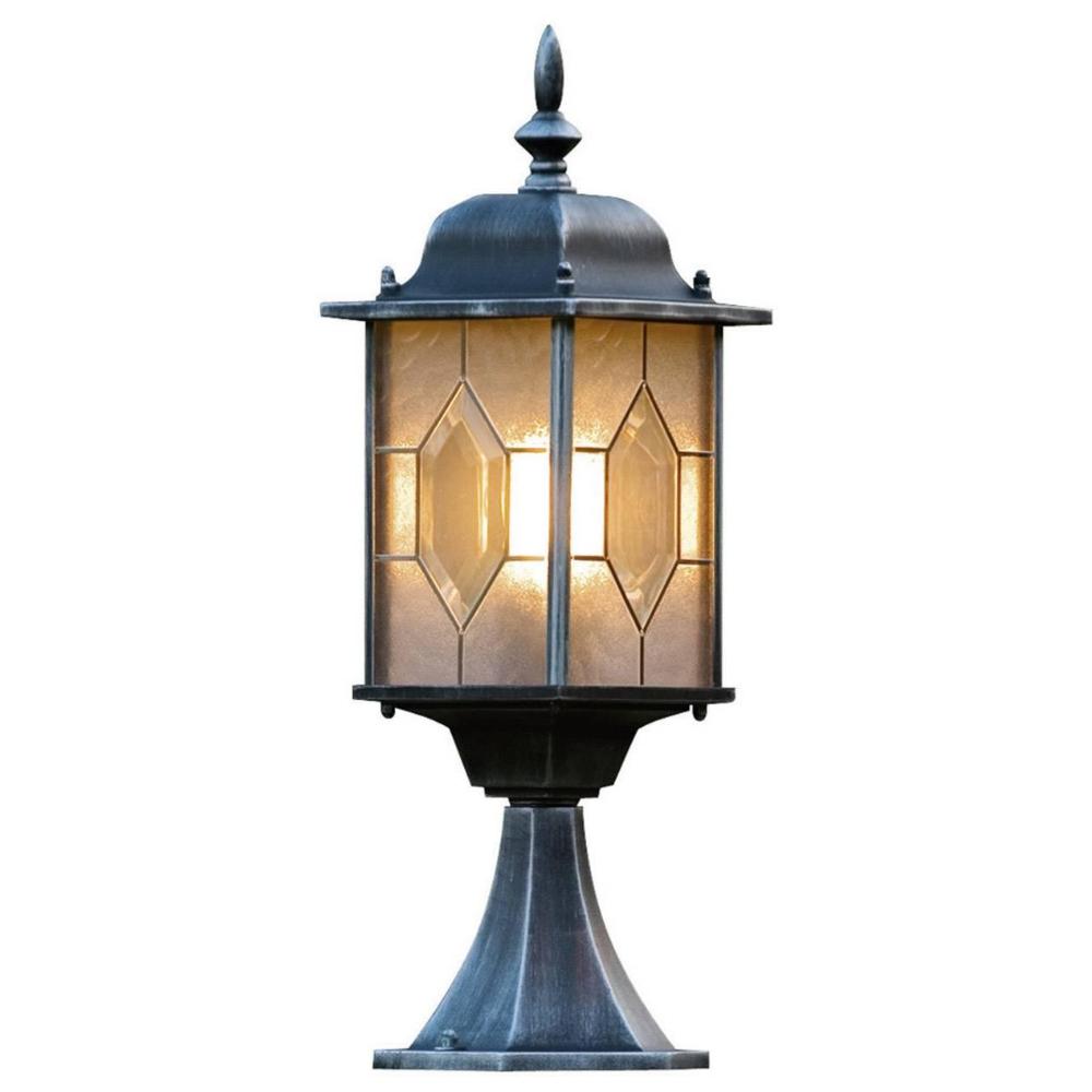 Verval Afm blok Buitenlantaarn - Sokkel - KonstSmide - Milano - Verlichting - LED - Warm  wit, Type: Lantaarn, Geschikt voor: Buiten, Aantal Lampen: 1 x E27 (excl.),  Afmetingen (HxBxD): 510 x 160 x 160 mm, Voeding: Netstroom.