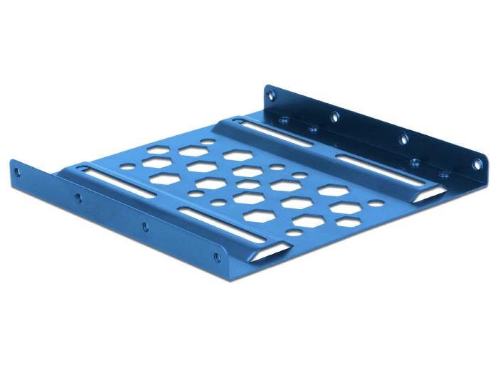 Delock Aluminium Inbouwframe 2,5″ tot 3,5″ blauw - Delock