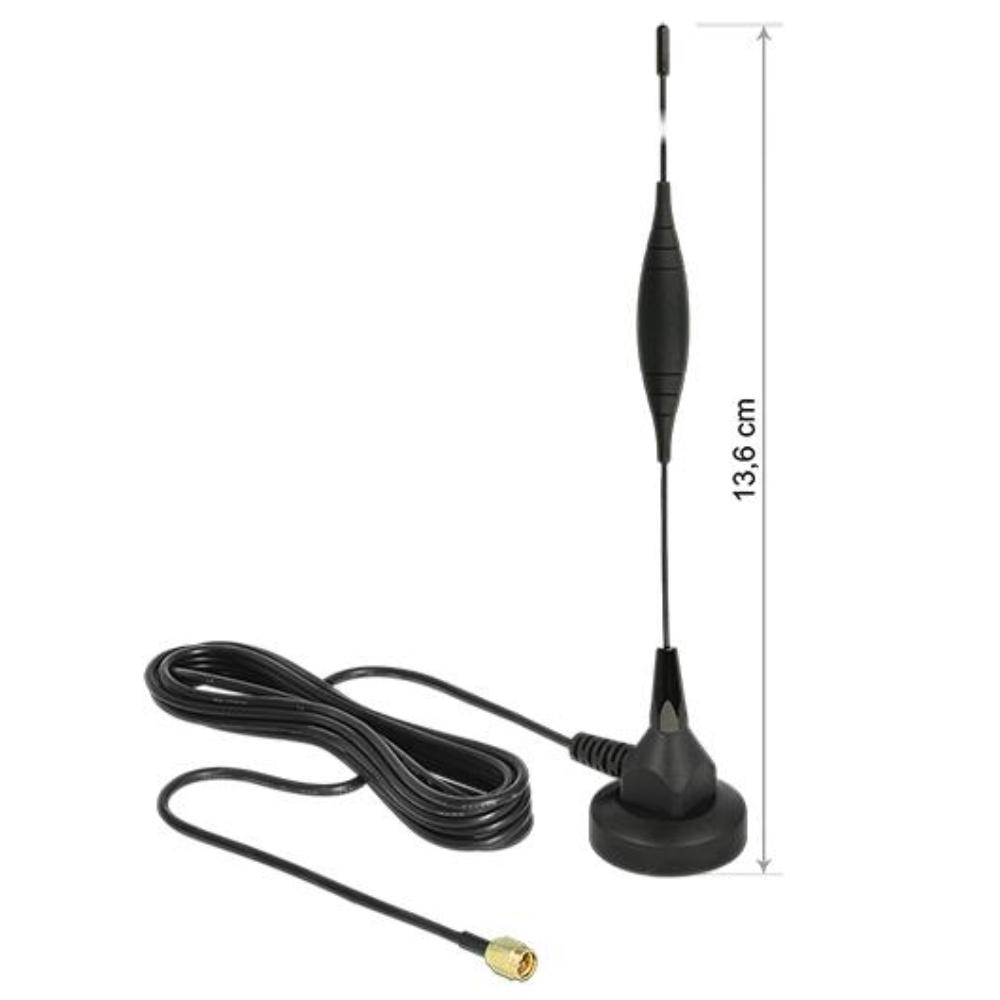 Delock Gsm Antenne Sma Stecker 5 Dbi Starr Omnidirektional Mit Magneti delock kopen in de aanbieding