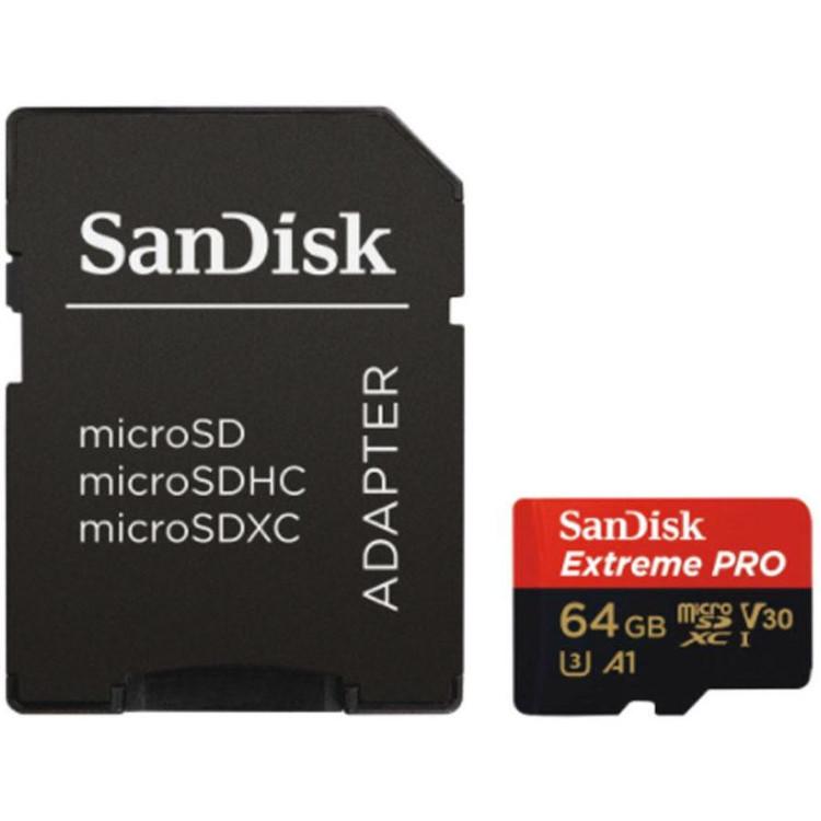 plug Frons Italiaans Micro SDXC geheugenkaart - 64GB - Micro SDXC geheugenkaart, Merk: Sandisk -  extreme Pro, UHS-3 Hoge schrijfsnelheid voor 4K film, Inclusief: adapter  van Micro SD naar SD, Leessnelheid: 100 MB/s, Schrijfsnelheid: 90