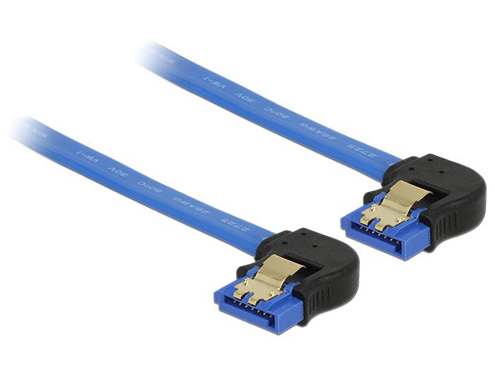 Delock Kabel SATA 6 Gb/s connector onder gehoekte > SATA connector - Delock