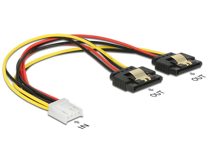 Delock Kabel Power Floppy 4 Pin Buchse 2 X Sata 15 Metall delock kopen in de aanbieding Delock Kabel Power Floppy 4 Pin Buchse 2 X Sata 15 Metall delock kopen in de aanbieding