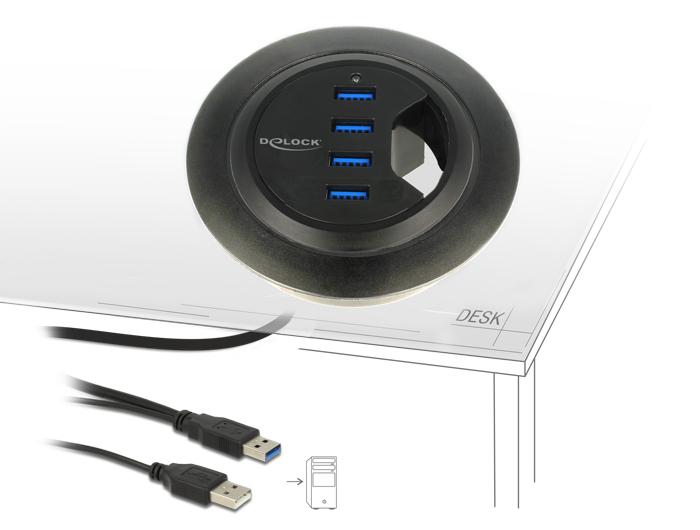 Tisch Hub 4 Port Usb 30 Delock delock kopen in de aanbieding Tisch Hub 4 Port Usb 30 Delock delock kopen in de aanbieding