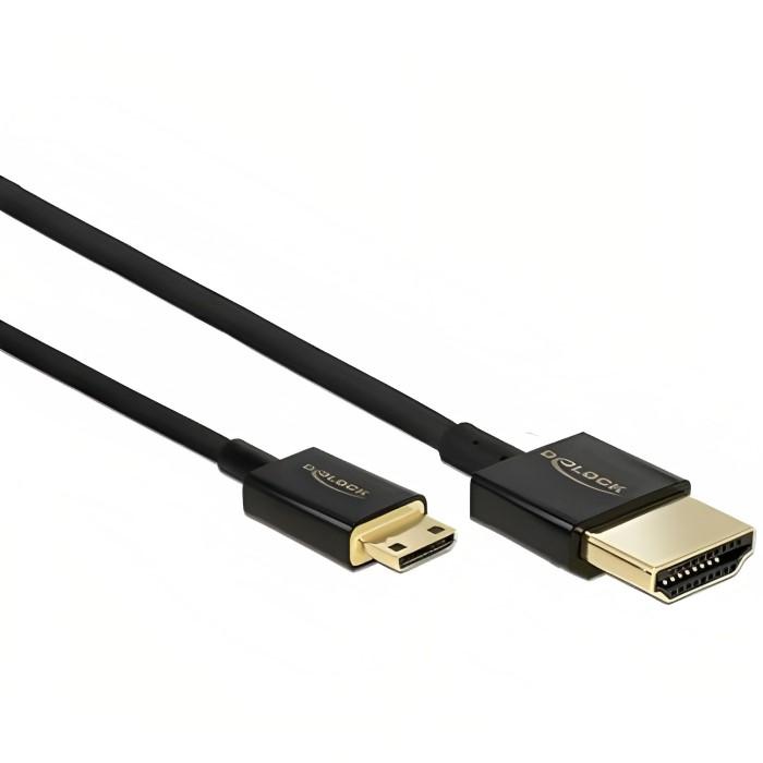 bodem zanger briefpapier Delock Kabel High Speed HDMI mit Ethernet - HDMI-A Stecker > HDMI Min - Das  High Quality High Speed HDMI mit Ethernet Kabel von Delock ermöglicht die  Verbindung zwischen einer Kamera oder