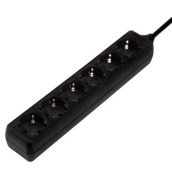 Distribution Panel 6 Sockets Black 14 M Hama hama kopen in de aanbieding