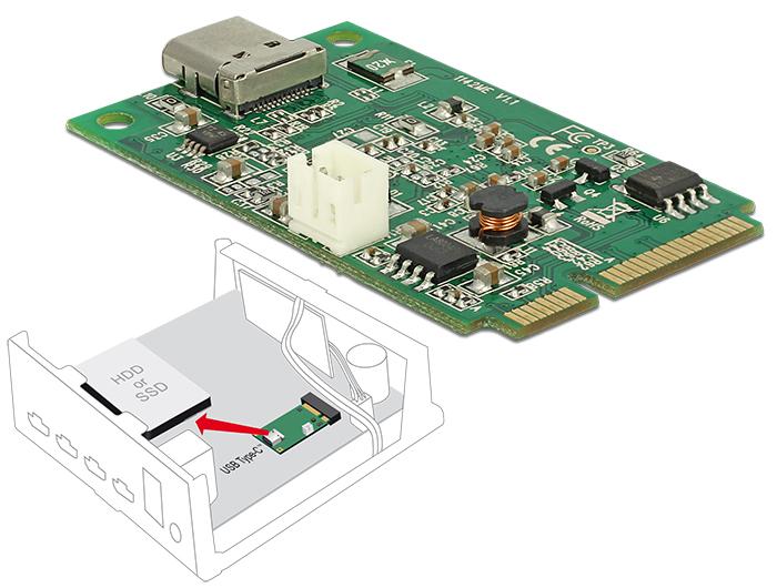 Delock Mini Pcie Io Full Size 1 X Usb Type Cac 31 Gen 2 Buchse Delo delock kopen in de aanbieding Delock Mini Pcie Io Full Size 1 X Usb Type Cac 31 Gen 2 Buchse Delo delock kopen in de aanbieding