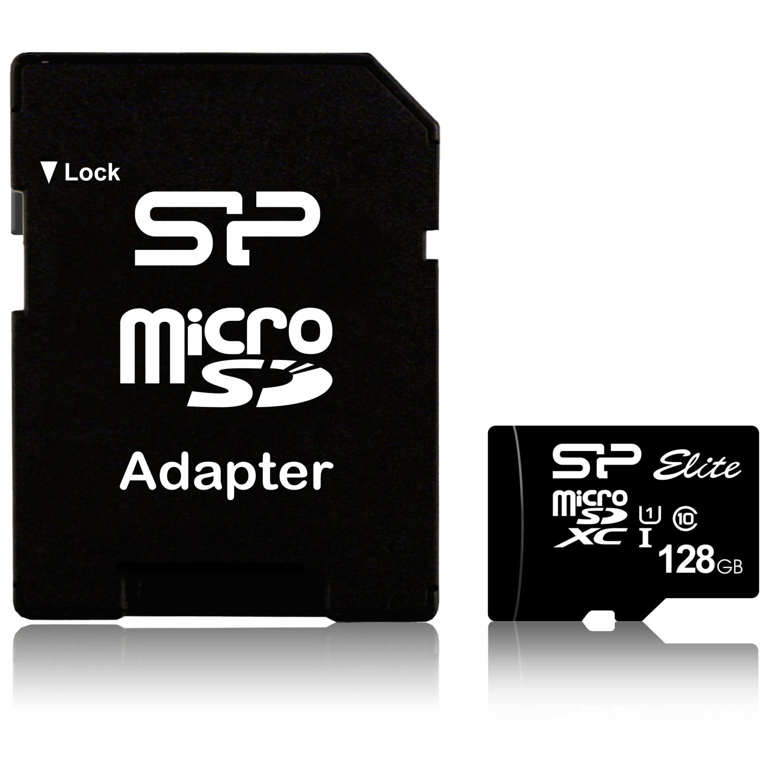 Silicon Power Micro SDHC incl. SD Adapter 128GB UHS-1 Class 10 - Silicon Power