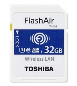 foto van Toshiba FlashAir 32 GB SD kaart met wifi