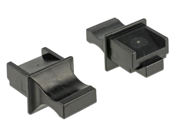 Delock stofkappen voor RJ45 connector met handvat 10 stuks zwart