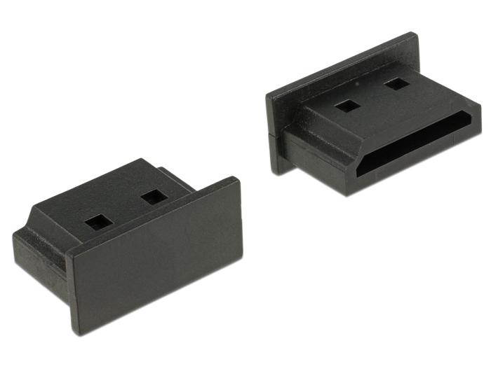Delock stofkap voor HDMI A-aansluiting zonder handvat 10 stuks zwart - Delock