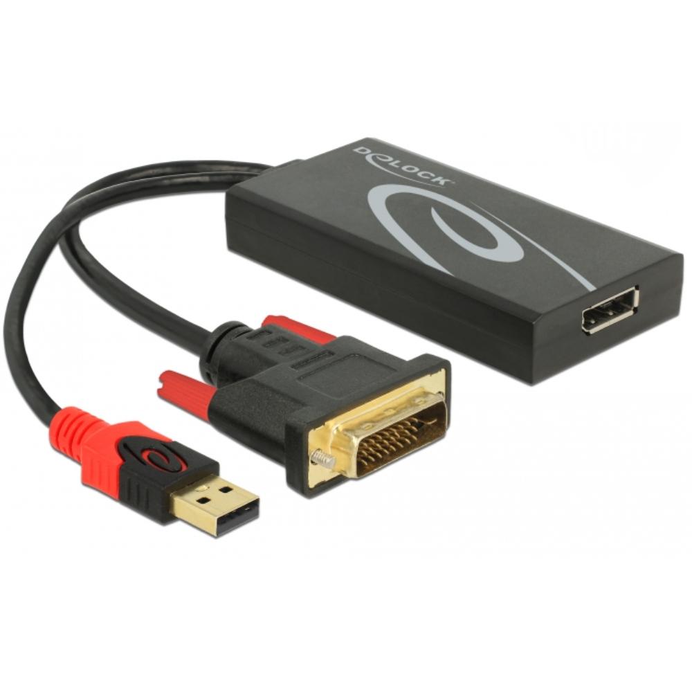 DVI naar DisplayPort omvormer - Delock
