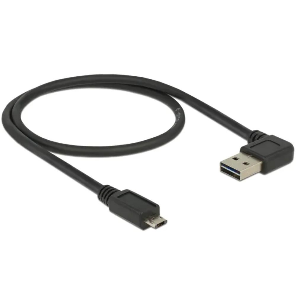 Delock Kabel EASY-USB 2.0 Type-A Stekker schuin links / rechts > EASY-USB - Delock